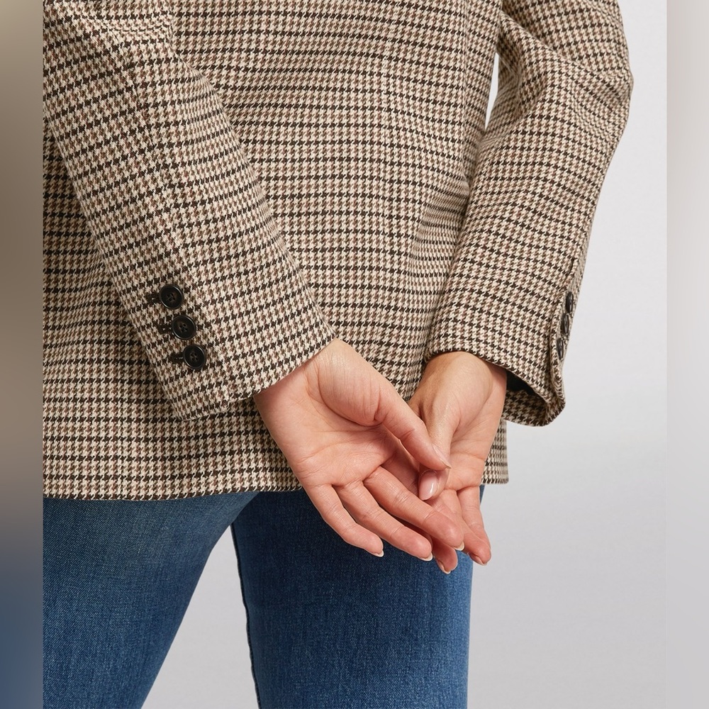 maje ~ ✨ Host Pick ✨Double-Breasted Check Blazer - Picture 9 of 11